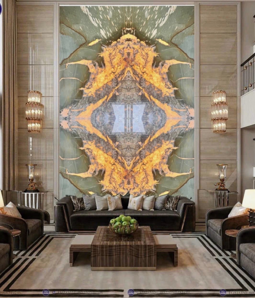 Tranh đá Phonix Green Patagonia cao cấp