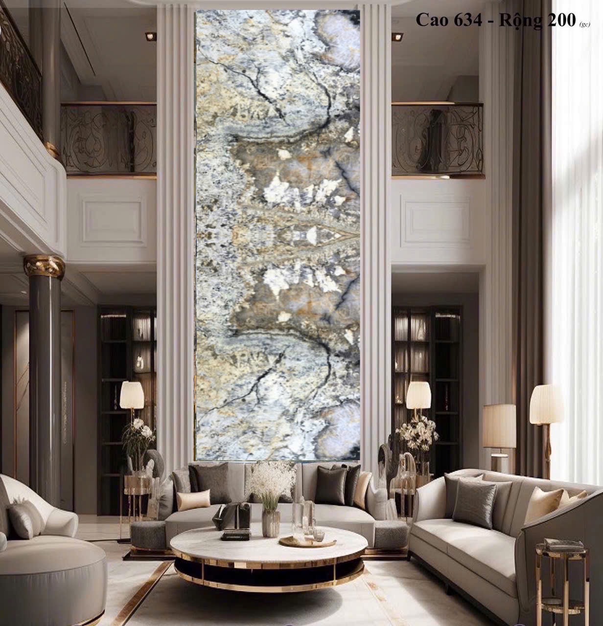 Tranh đá Hurricane Thạch Anh ấn tượng