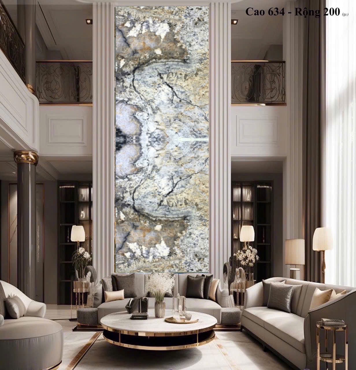 Tranh đá Hurricane Thạch Anh ấn tượng