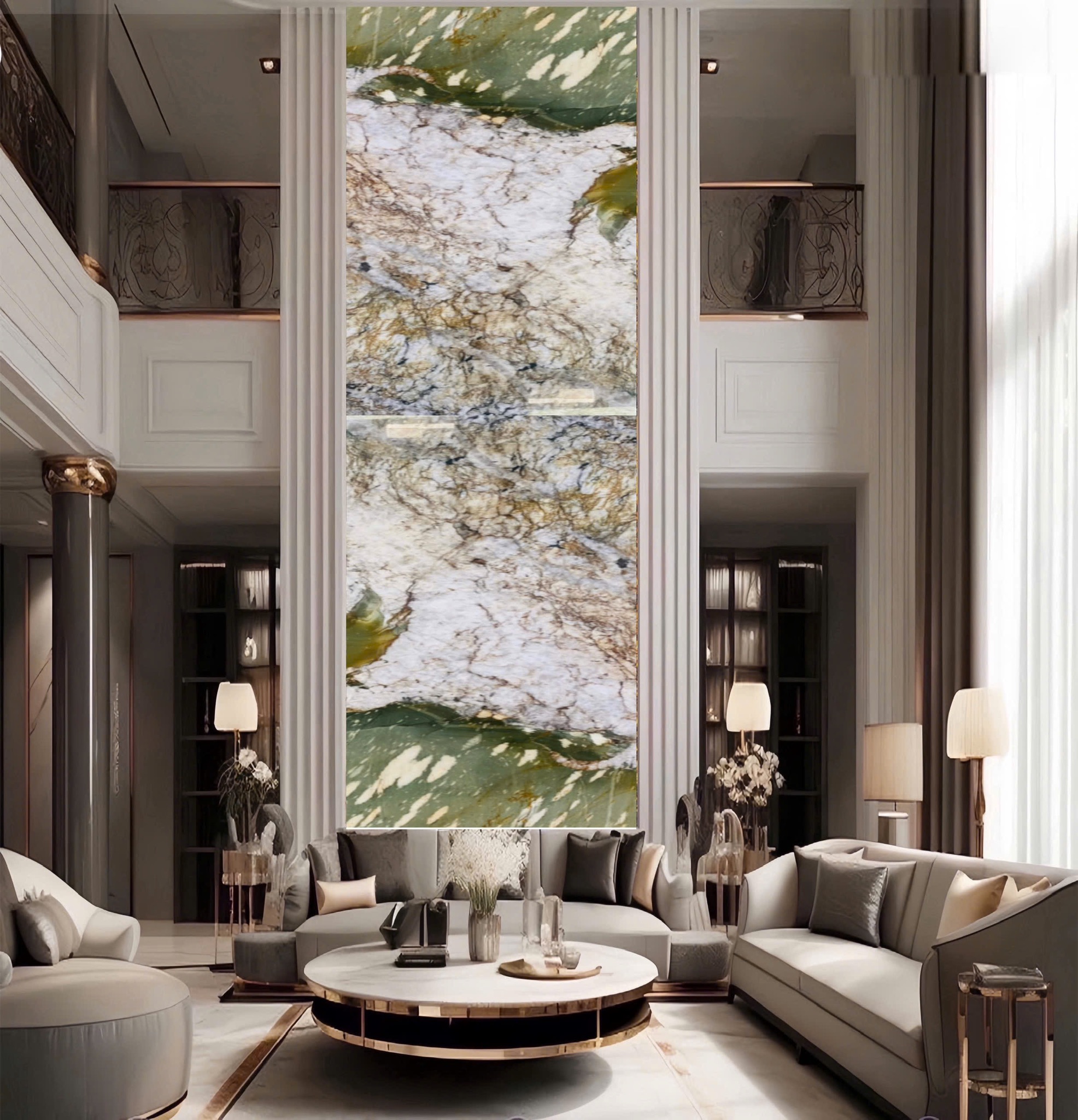 Tranh đá Phonix Green Patagonia cao cấp