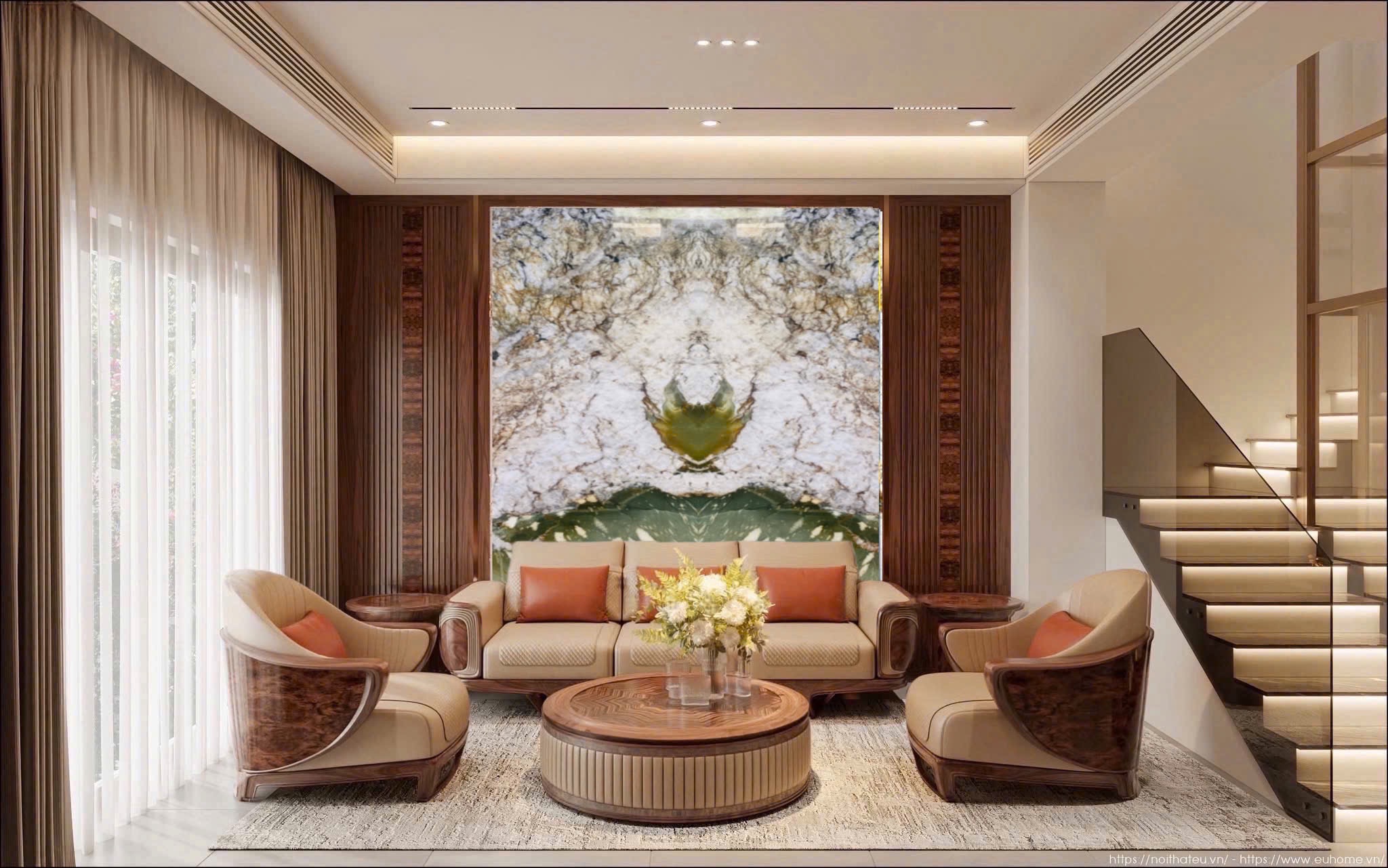 Tranh đá Phonix Green Patagonia cao cấp