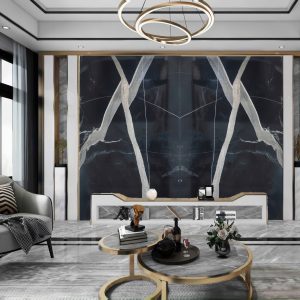 Tranh đá Carrara Black Granite cao cấp